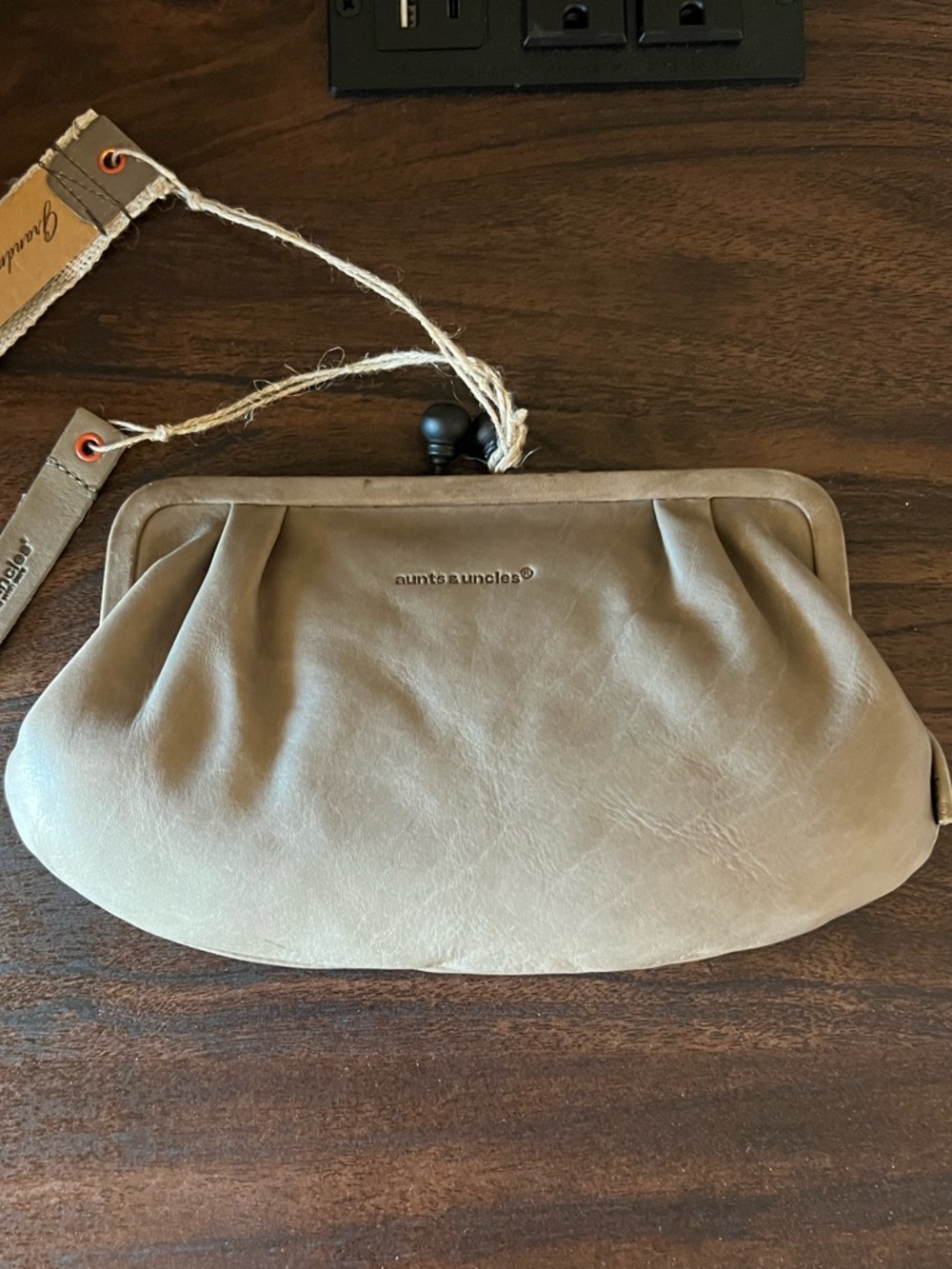 Aunts & Uncles Leather Clutch